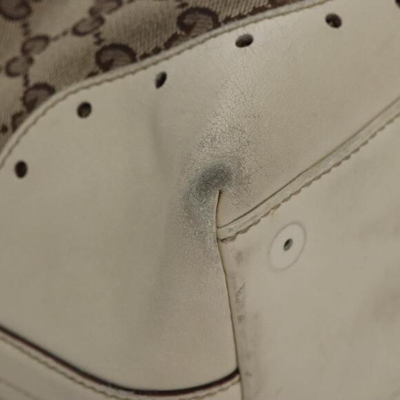 GUCCI GG Canvas Tote Bag Beige Gold - Picture 13 of 16